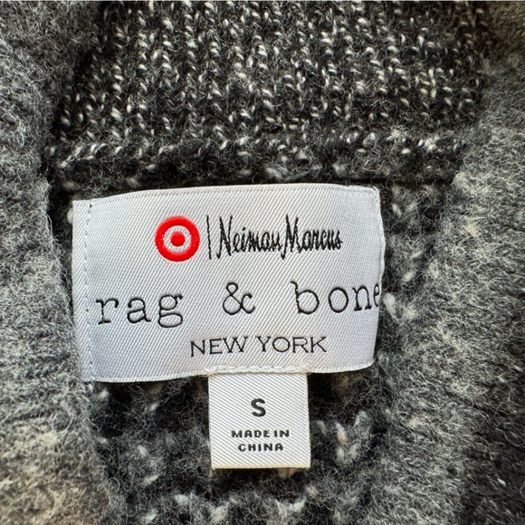 Rag & Bone black/grey cardigan. Unique collaboration with Neiman Marcus. Size S - Picture 3 of 3